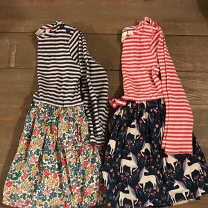2 Mini Boden mixed dresses